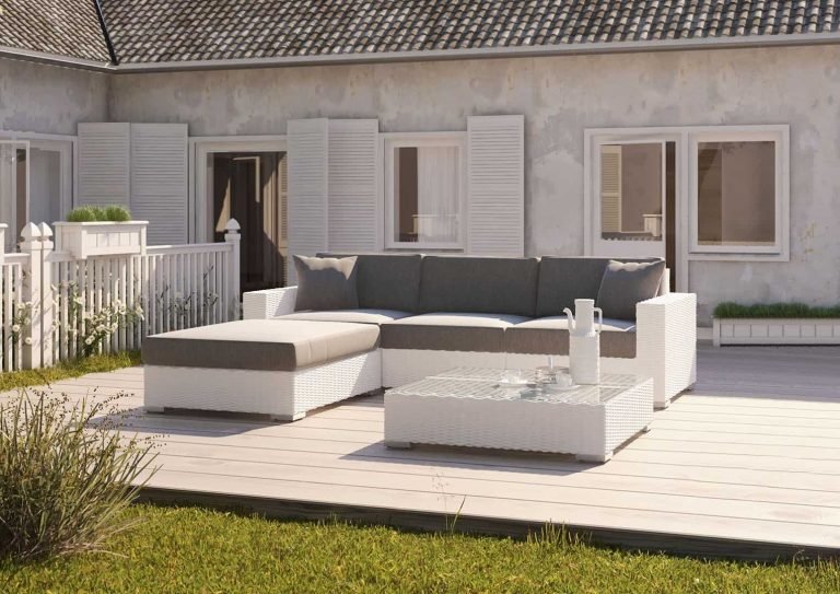 Dobry zestaw mebli ogrodowych rattan